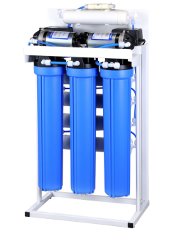 دستگاه تصفیه آب نیمه صنعتی جامبو آبی دستگاه تصفیه آب نیمه صنعتی سه قلو جامبو جهت استفاده در اماکنی که آب مصرفی آشامیدنی در حجم بالاتری نیاز دارند